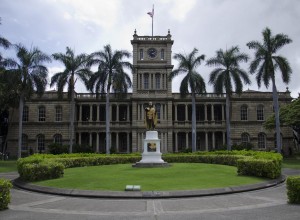 King Kamehameha I voor het postkantoor
